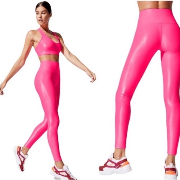 CARBON38 | $128 Takara Shine Legging in Neon Pink, Size Small - Picture 2 of 8